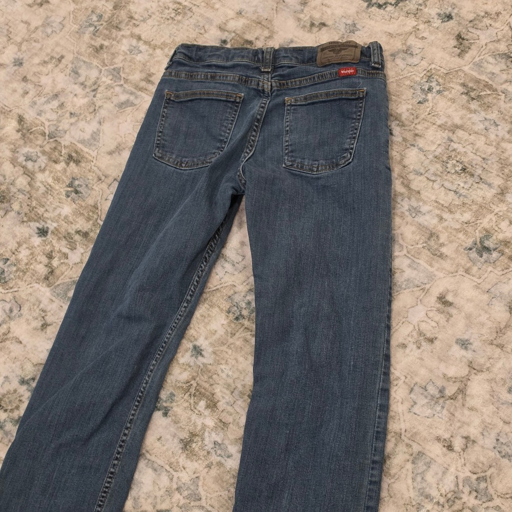 Wrangler Kids Classic Straight Leg Jeans Medium Wash Blue Size 12 Regular